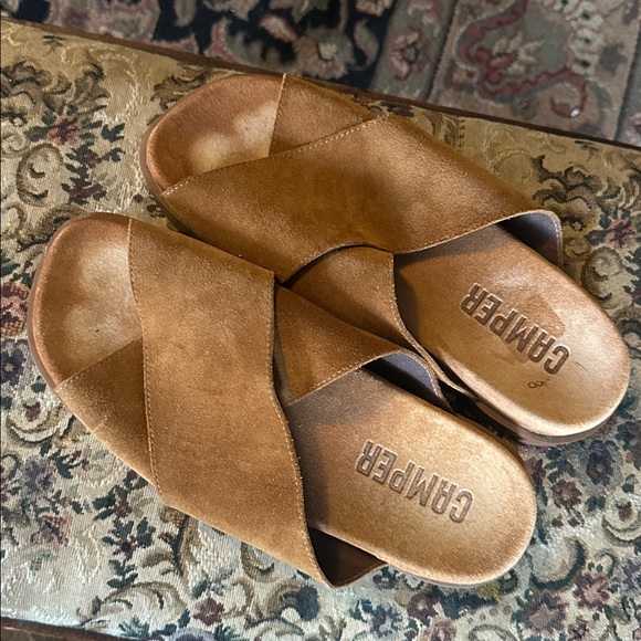 Camper Brown Slide Sandals - Picture 13 of 14